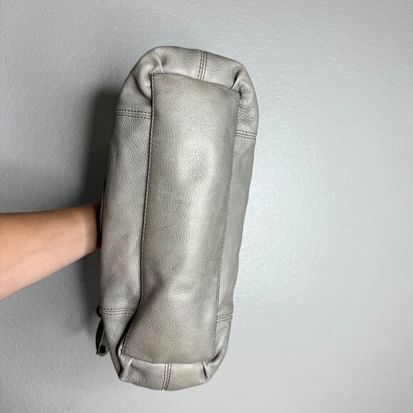 Fossil elephant gray supple leather top handle satchel bag long live vintage bag - Picture 6 of 13